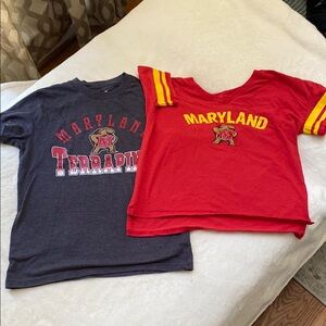 Maryland Kids T-Shirts - Red and Gray